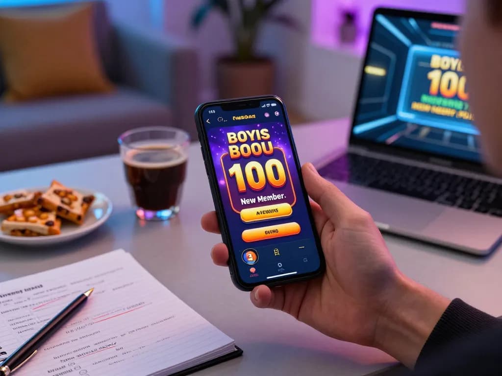 Claim your slot bonus new member 100 while enjoying online gaming experience with cozy home setup.