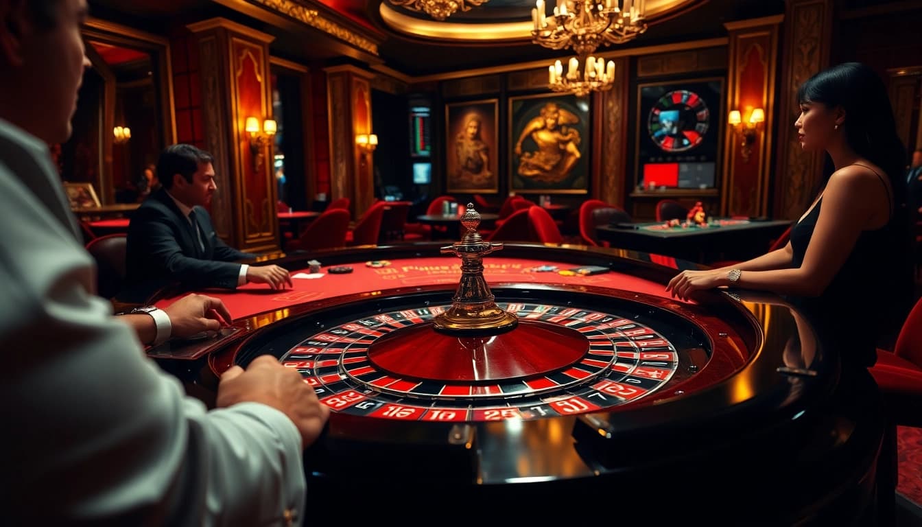 Menangkan pengalaman bermain pakde4d di kasino dengan meja roulette yang megah.