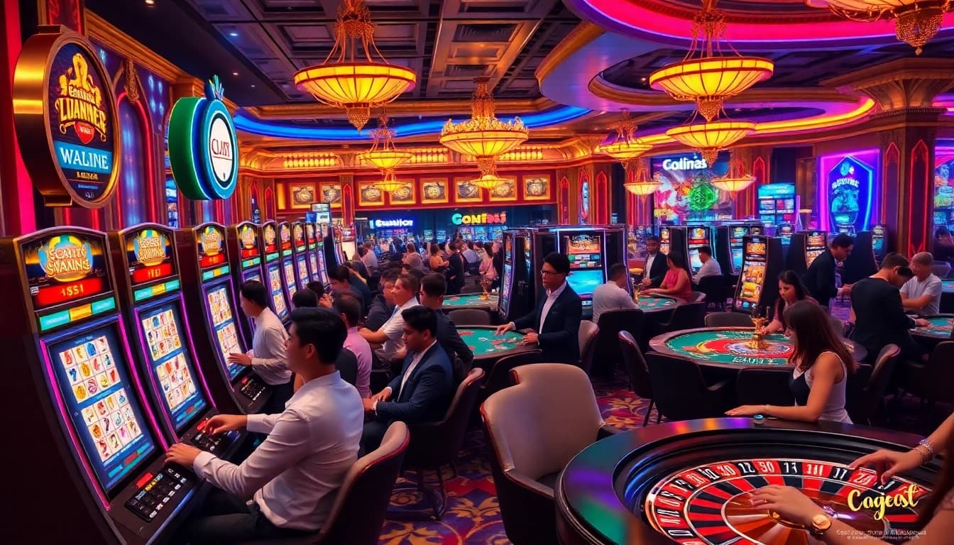 Experience thrilling gameplay with slot scatter hitam symbols at a vibrant casino atmosphere.