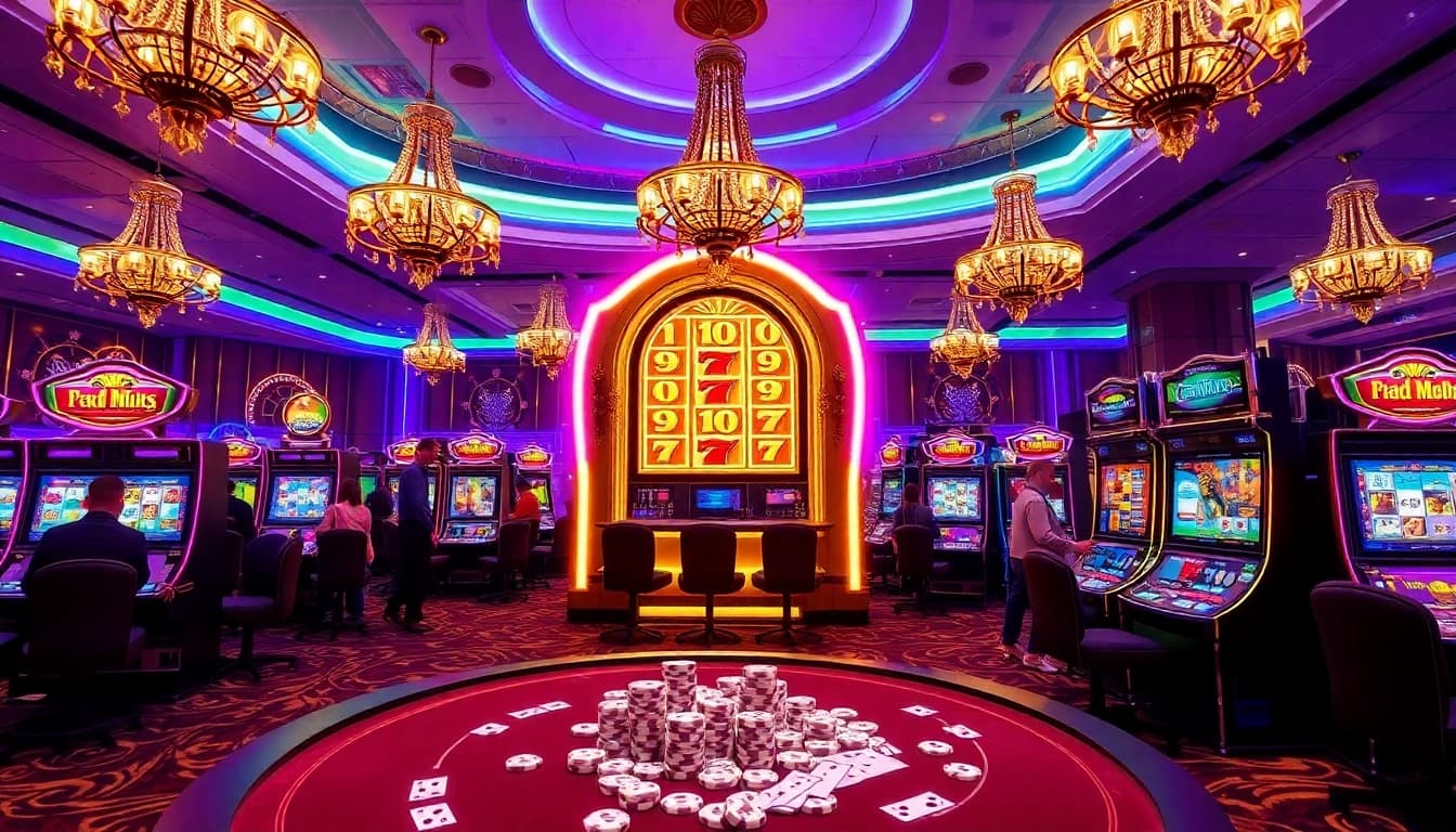 Engage with slot pragmatic play machines in an elegant casino atmosphere filled with excitement.