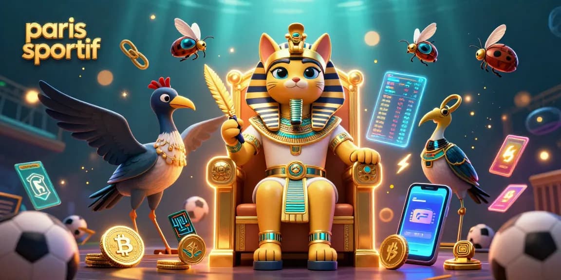 Placez vos paris sportifs avec style autour de notre pharaon égyptien sur son trône doré.
