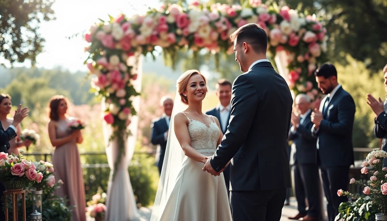 Celebrate a couple's love with stunning wedding photography showcasing emotional vows and family joy.
