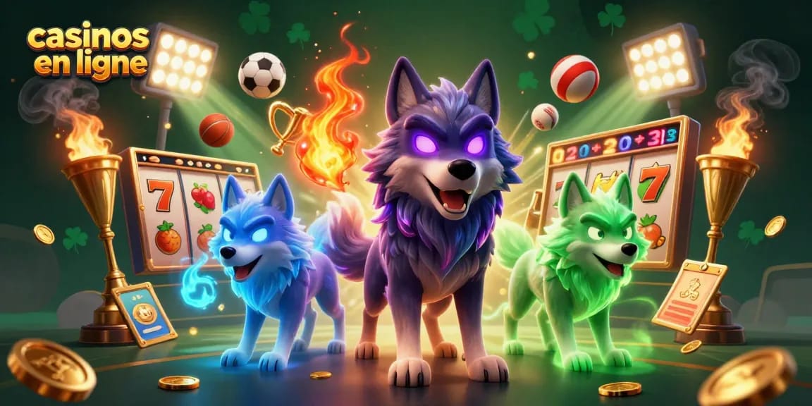 Active gameplay dans les casinos en ligne avec des personnages ludiques et des symboles colorés.
