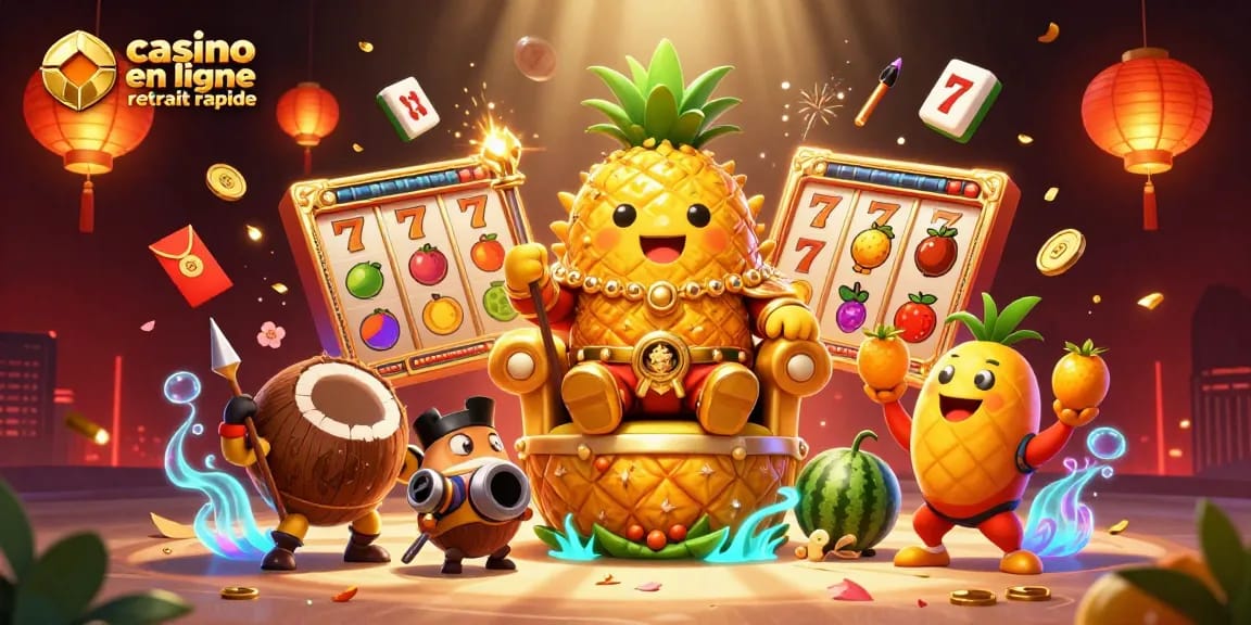 Retirez rapidement vos gains avec le casino en ligne retrait rapide, un roi doré et des symboles de jeu luxueux.