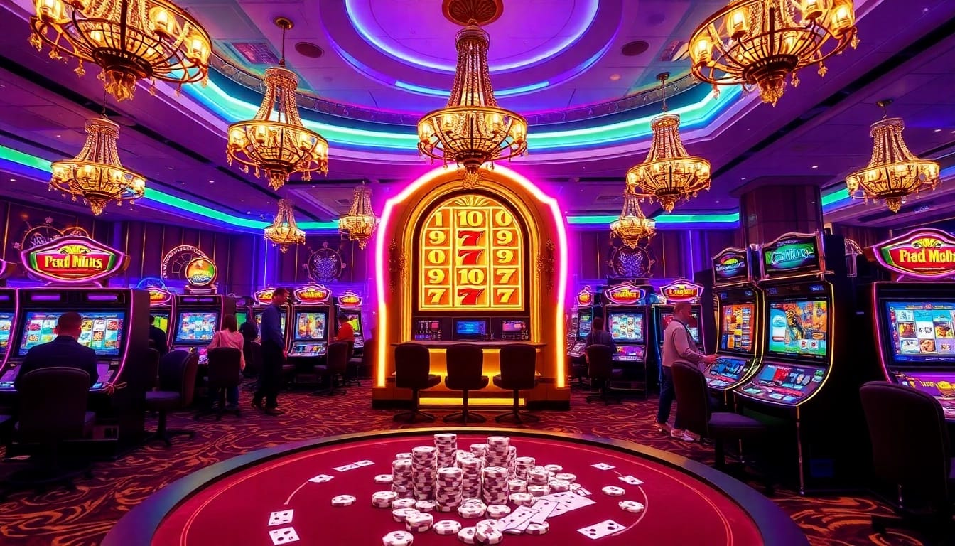 Engage with slot pragmatic play machines in an elegant casino atmosphere filled with excitement.