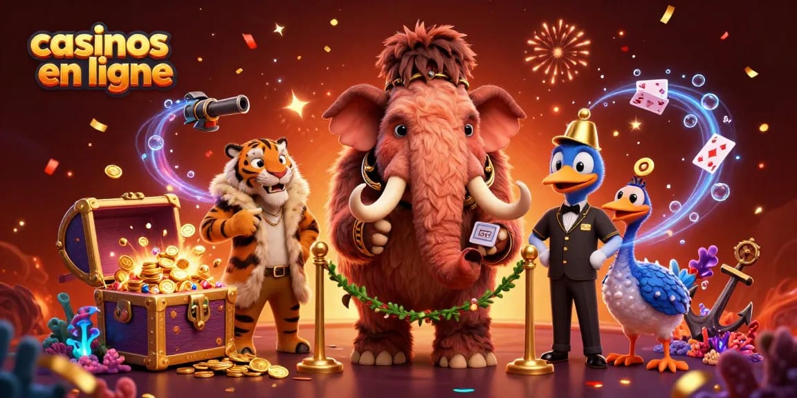 Les casinos en ligne gagnent en popularité avec un bouncer mammouth et un VIP tigre.