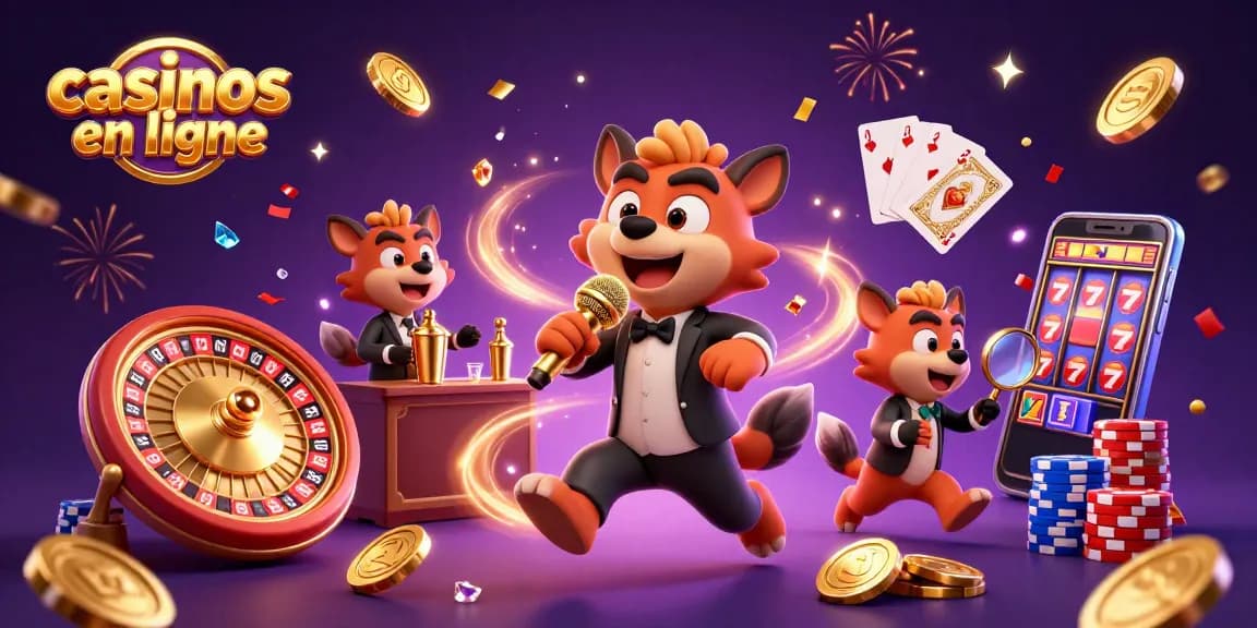 Vivez l'expérience des casinos en ligne avec des hyènes comiques et des gains scintillants.