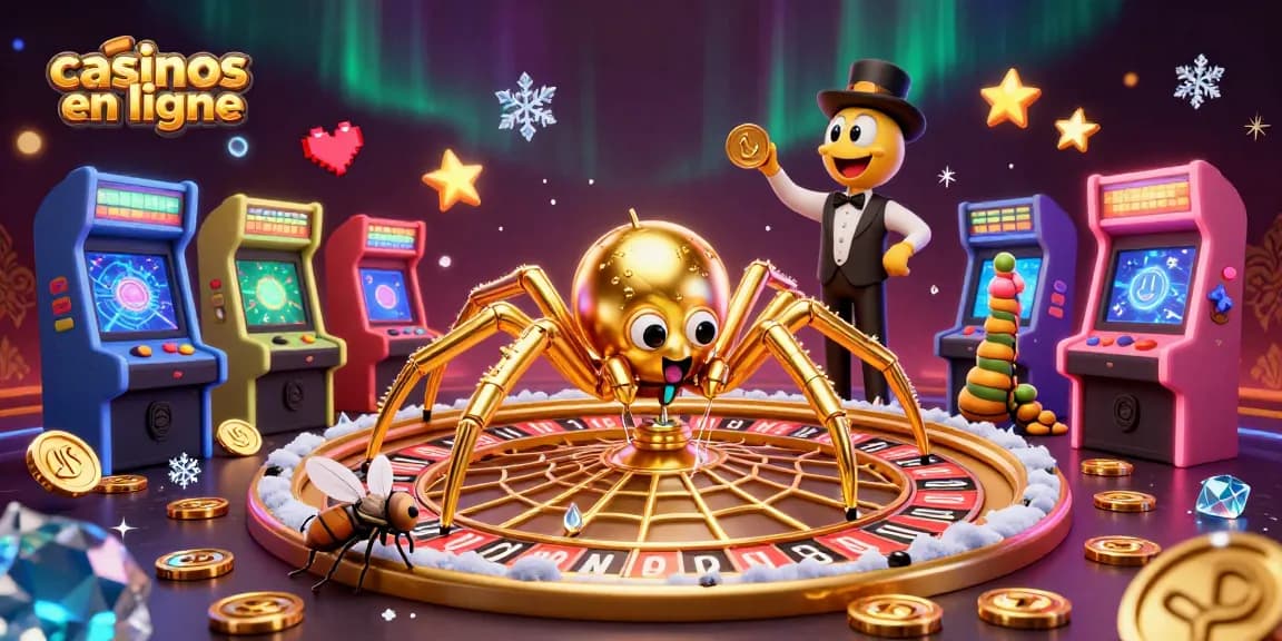 Placer des paris sur les casinos en ligne comme une araignée dorée tisse une toile de roulette.