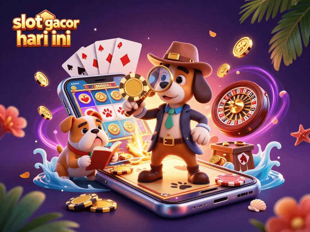 Experience the thrill of slot gacor hari ini with engaging characters and vibrant gaming visuals.