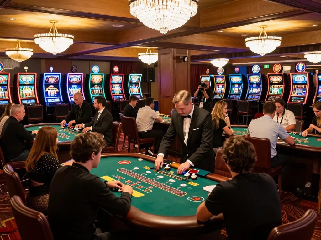 Players enjoying thrilling moments at the migliori casino europei online with engaging blackjack action.