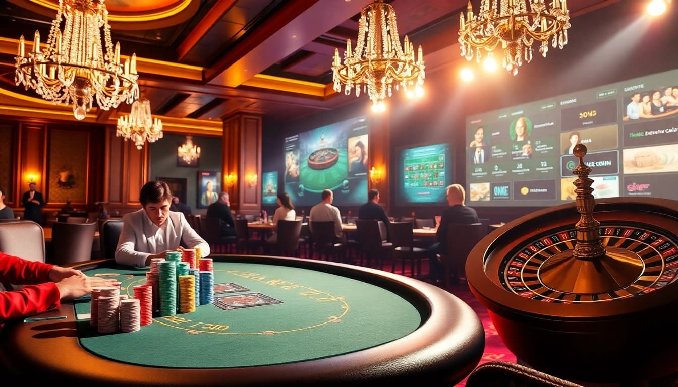 Découvrez l'attrait d'un casino fiable en ligne avec une action de poker captivante et une atmosphère luxueuse.