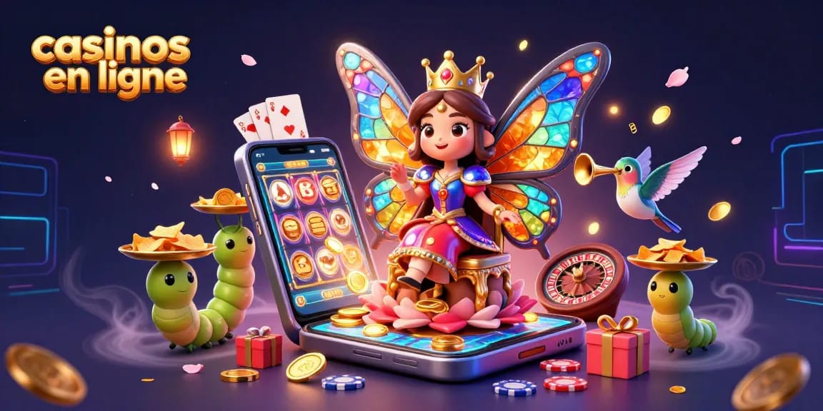 Découvrez des jeux passionnants dans les casinos en ligne avec une reine papillon et des serveurs