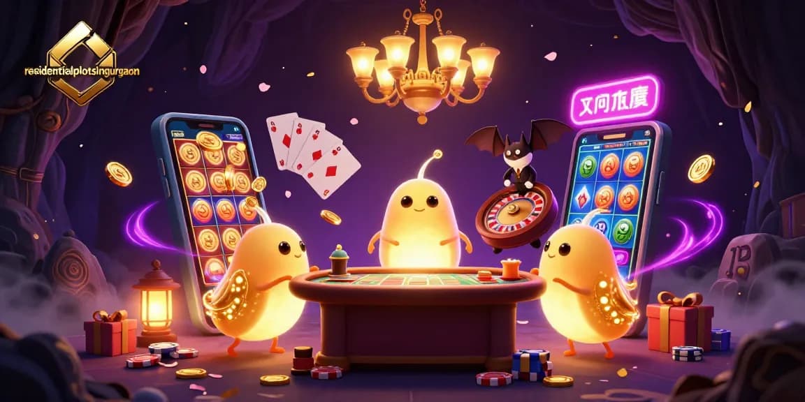 Menangkan Jackpot dengan permainan slot menarik di residentialplotsingurgaon yang bercahaya dalam kegelapan.