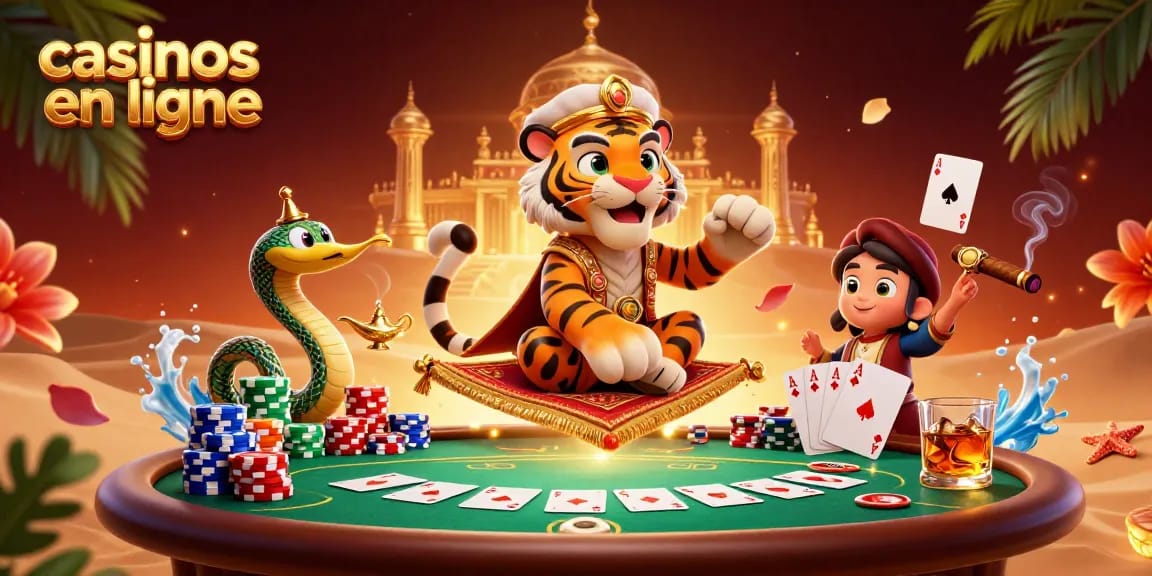 Les casinos en ligne offrent un monde magique avec un sultan, un tapis en jetons et un génie.