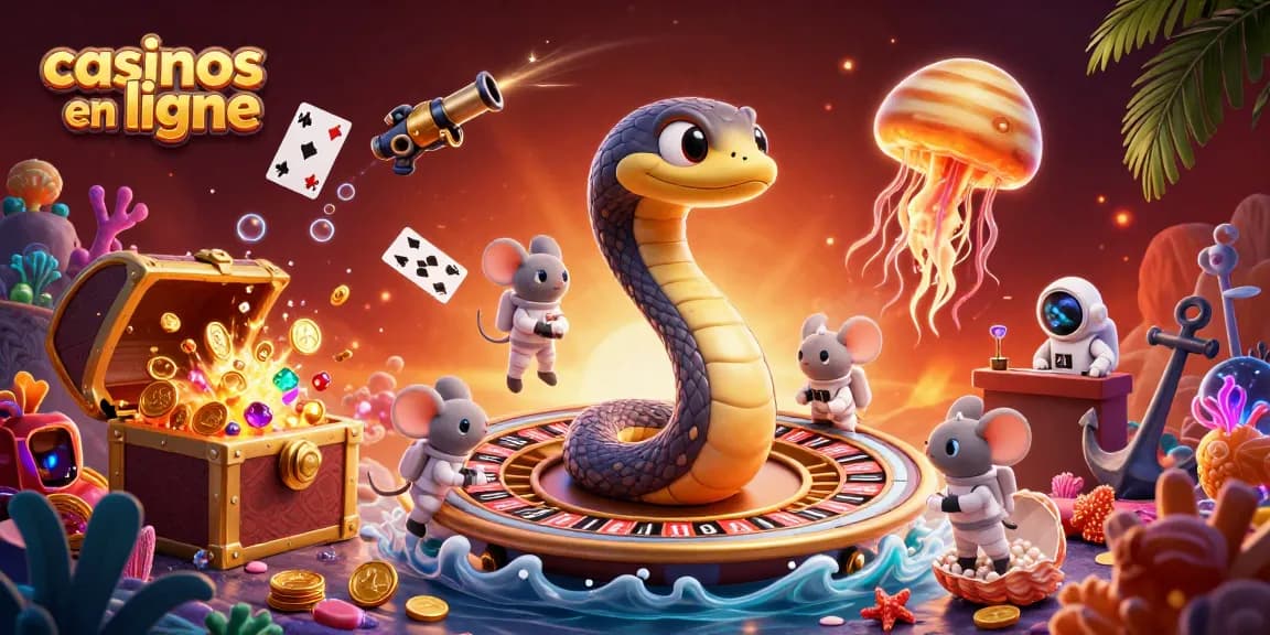 Placer des paris dans les casinos en ligne avec une ambiance cosmique excitante et des personnages animés.