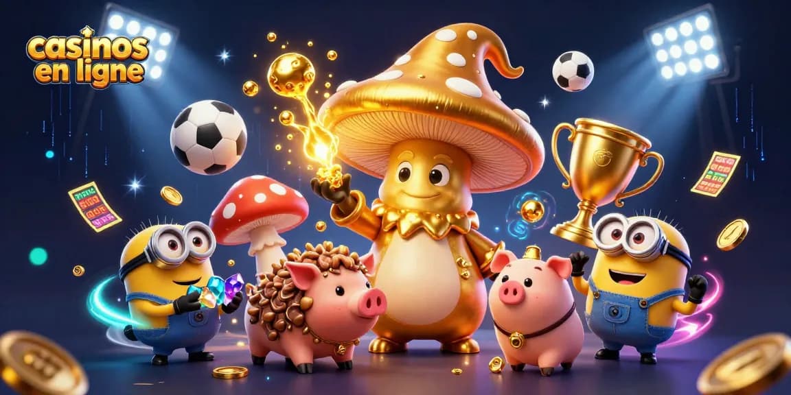 Élargissez votre expérience de jeux aux casinos en ligne grâce à cette illustration captivante et magique.