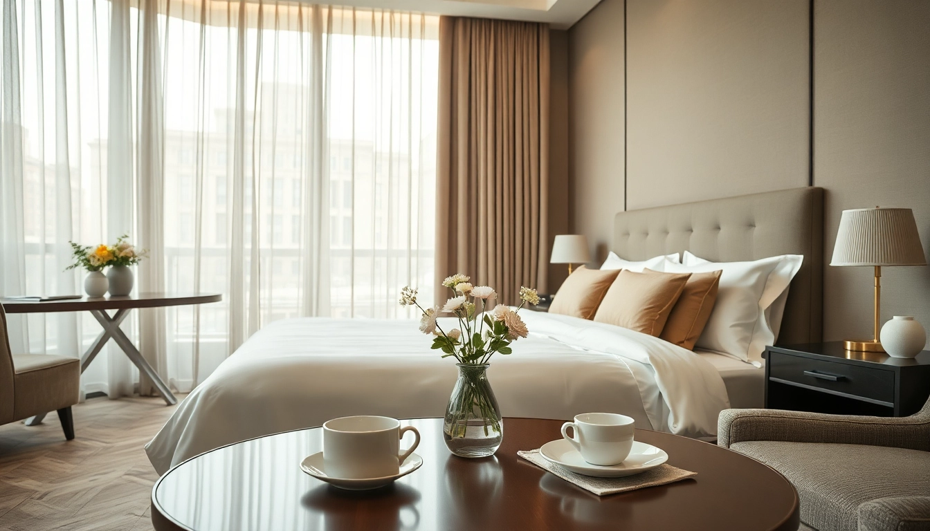 Experience top-notch Accommodation in a cozy hotel with elegant decor and calming ambiance.