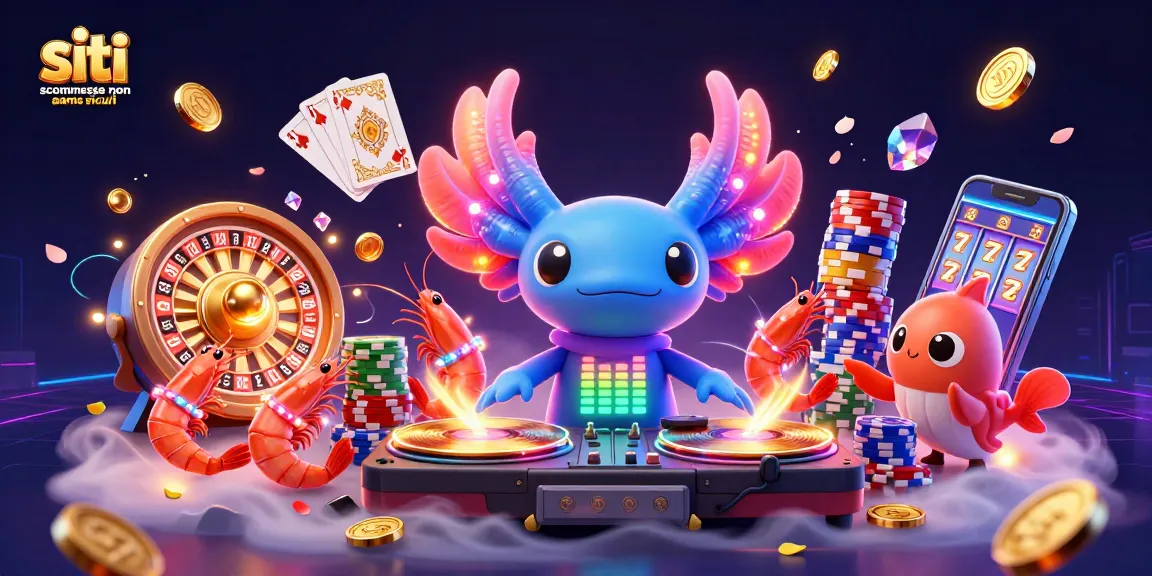 Scopri i siti scommesse non AAMS sicuri con un DJ axolotl e un'esplosione di bonus!