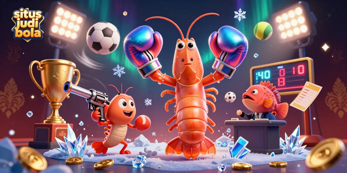 Bet on excitement with situs judi bola: dynamic 3D illustration of sports betting action.