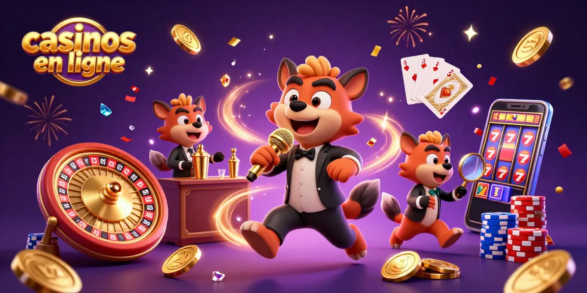 Vivez l'expérience des casinos en ligne avec des hyènes comiques et des gains scintillants.
