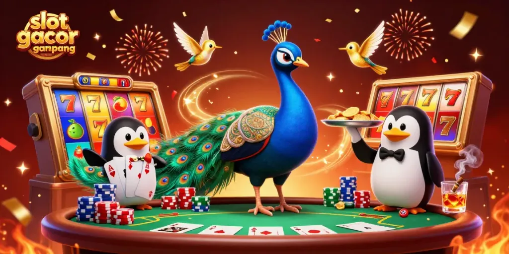 Menangkan slot gacor gampang menang dengan ikon kasino yang meriah dan penuh warna.