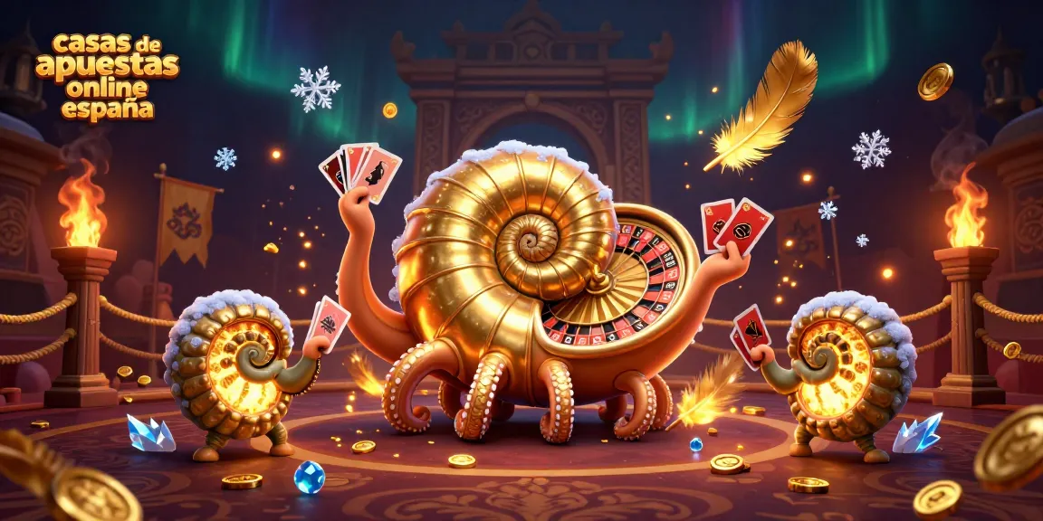 Explora casas de apuestas online España con la emocionante escena de un nautilus gigante como ruleta.