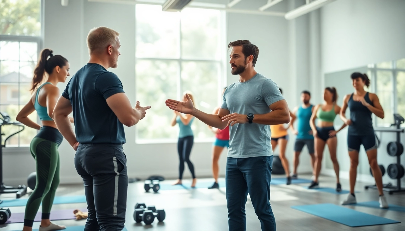 Dynamic group workout session addressing weight loss plateau with professional guidance.