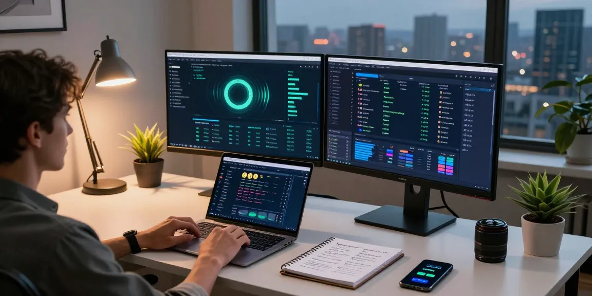 Explore innovative methods for crypto mining without equipment in a modern trading workspace with live blockchain analytics, digital wallets, and mining platforms.
