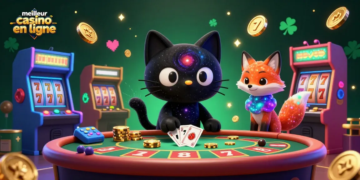 Gagnez au meilleur casino en ligne avec notre illustration captivante des jeux d'argent.