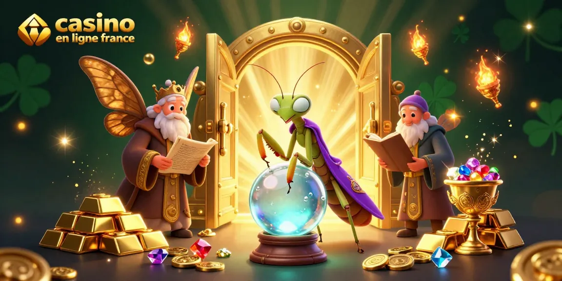 Découvrez des jeux captivants sur un casino en ligne France avec une illustration vibrante d'une scène 3D.