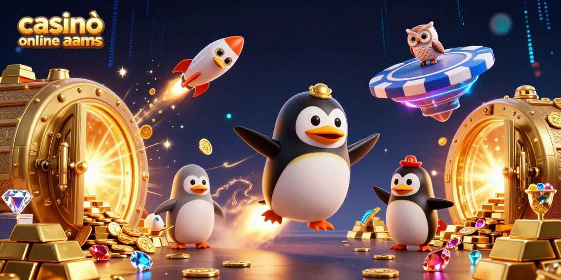 I casinò online non AAMS offrono emozionanti opportunità di vincita con un divertente pinguino dorato che esplora.