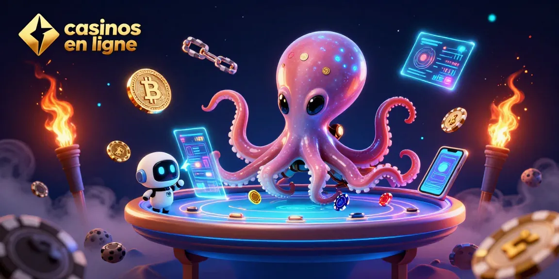 Jouer aux casinos en ligne avec un frontal futuriste, un dragon et des éléments crypto captivants.