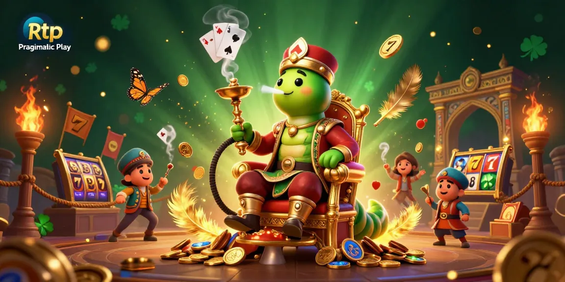 Experience RTP Pragmatic Play with immersive casino elements in a vibrant 3D illustration.