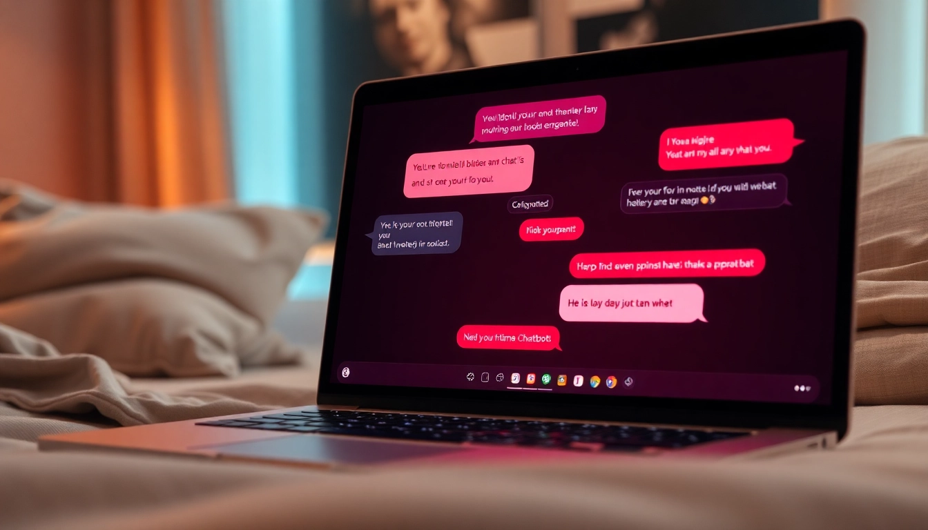 Engaging sex AI chat interface with intimate conversations showcasing digital romance and connection.