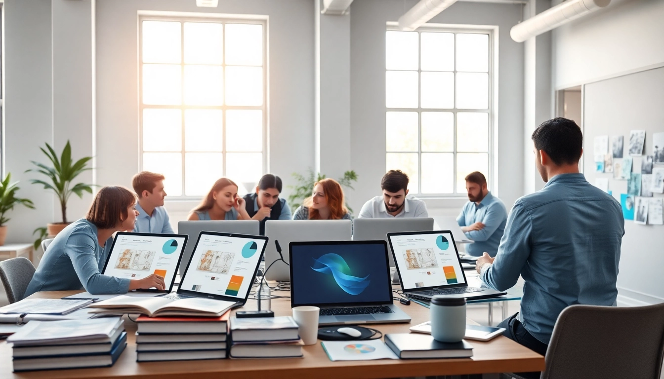 Marcel Hüsig arbeitet an kreativen Webdesigns in einem modernen Büro.