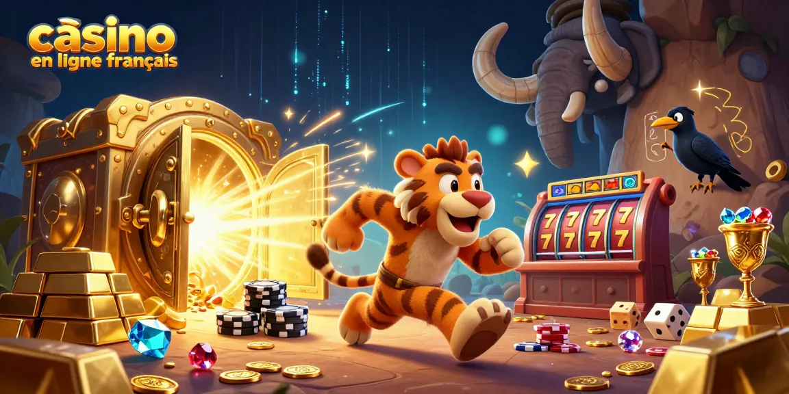Gagnez des jackpots aux jeux de casino en ligne français avec une illustration 3D captivante.
