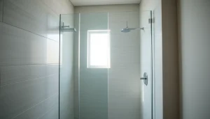 Installer une paroi de douche 150x200 moderne et élégante pour votre salle de bains.