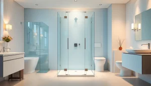 Sonni sanitär GmbH präsentiert hochwertige Badprodukte in einem modernen Badezimmer.