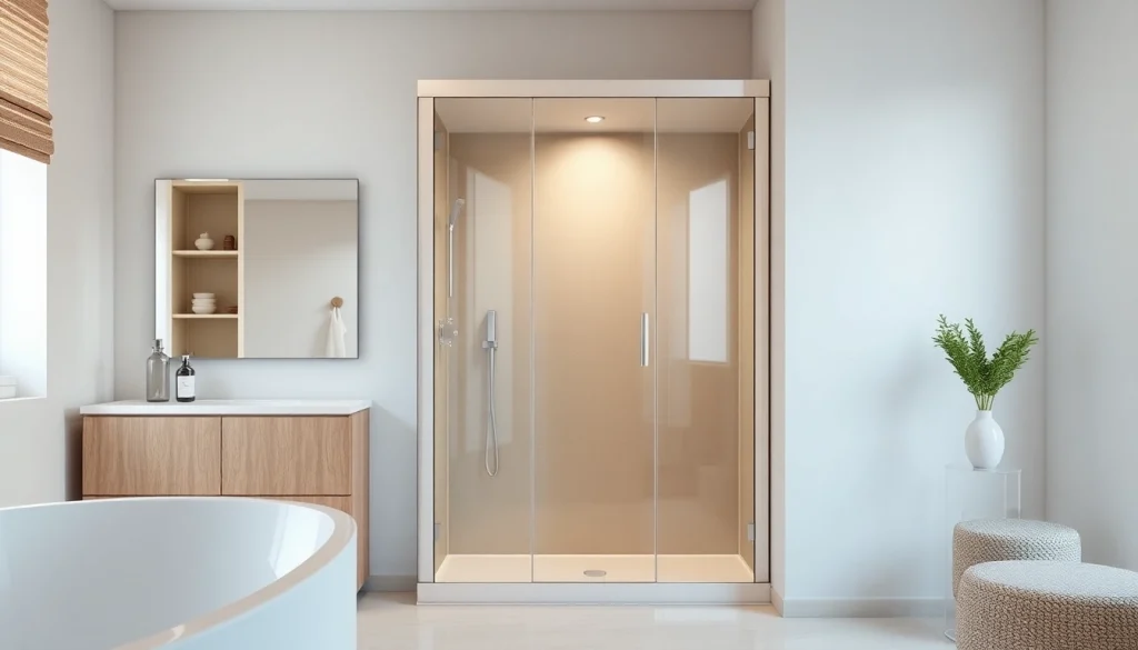 Genießen Sie die stilvolle sonni Duschkabine in einem modernen Badezimmer mit elegantem Design.