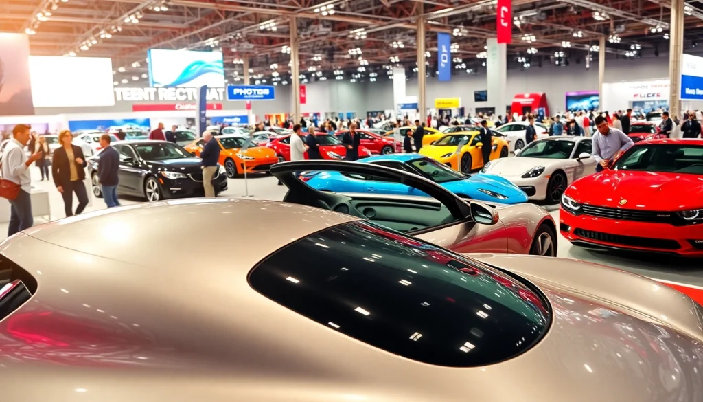 Engaging display of vehicles at the Auto Cars Show, showcasing latest automotive innovations.