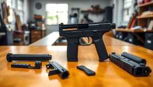 A detailed view of the polymer80 glock 19 pf940c complete kit showcasing its components and craftsmanship.