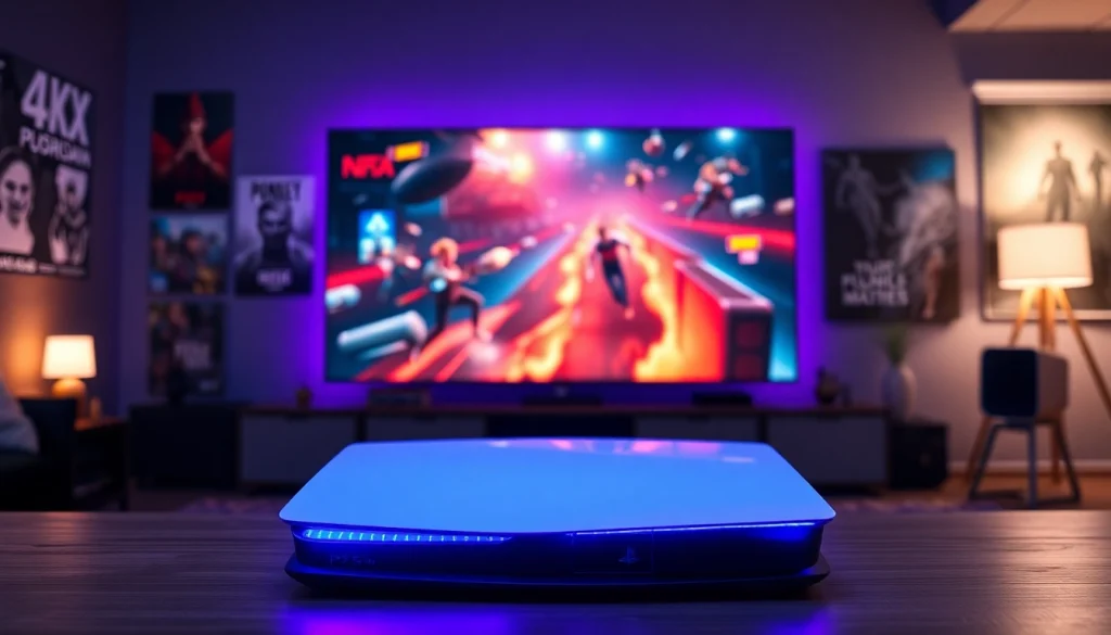 Discover the vibrant PS5 Pro game reviews setup showcasing gaming visuals and console design.