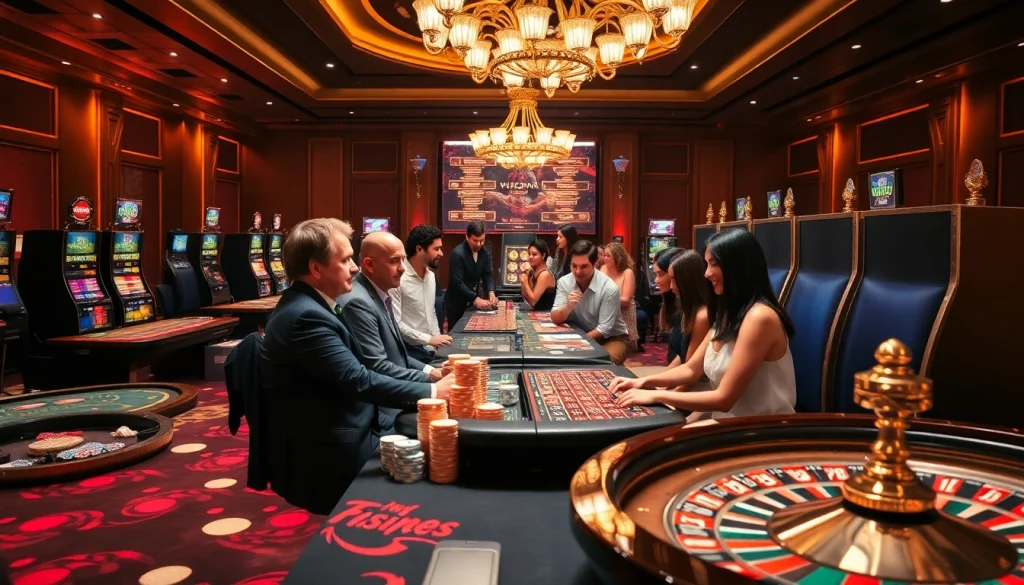 Engaging atmosphere showcasing gambling excitement with hidden wiki links elements.