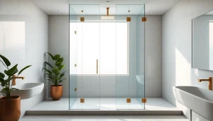 Showcase of elegant showers Australia with modern design and luxurious features in a beautifully tiled bathroom.