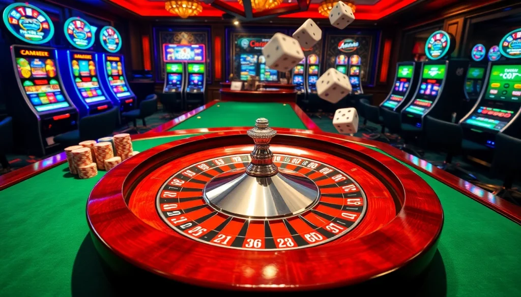 Vivez l'excitation d'un casino fiable en ligne avec des dés dynamiques et des tables de jeu vibrantes.