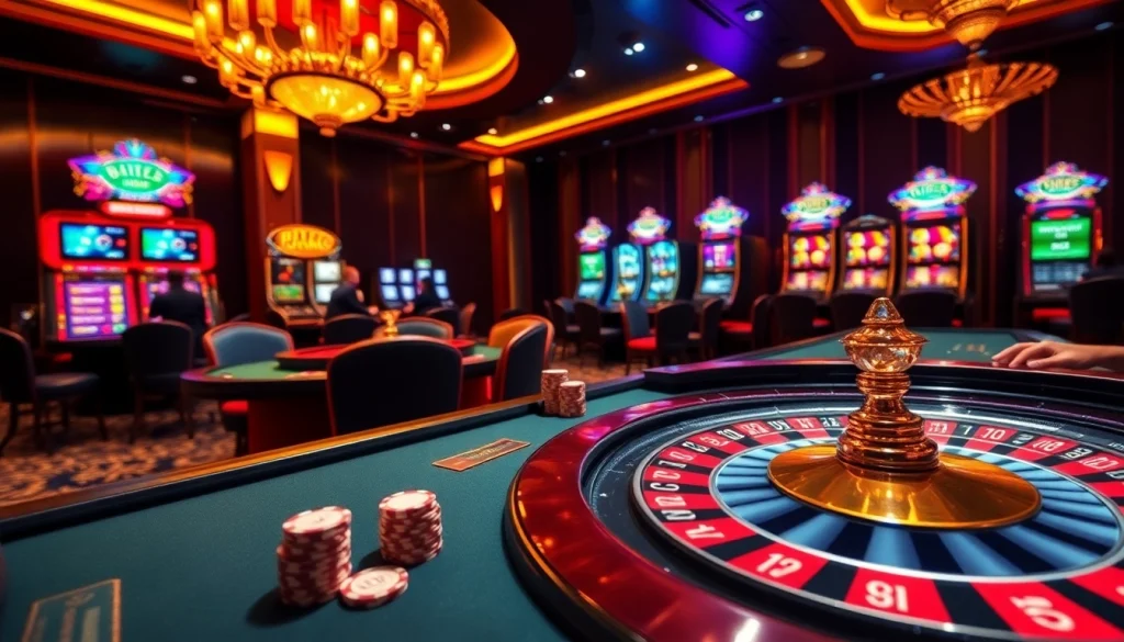 Experience excitement at RR88 with thrilling games of poker, roulette, and vibrant slot machines.