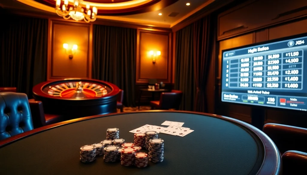 Vivez l'excitation du meilleur casino en ligne France avec des jetons de poker vibrants et une table de jeu accueillante.