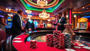 Découvrez l'excitation du meilleur casino en ligne 2026 avec une action de roulette et de poker vibrante.