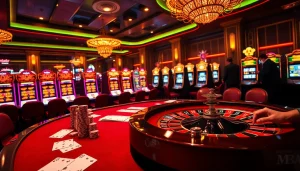 Engage in thrilling gameplay at mm88.br.com with vibrant casino tables and exciting slot machines.