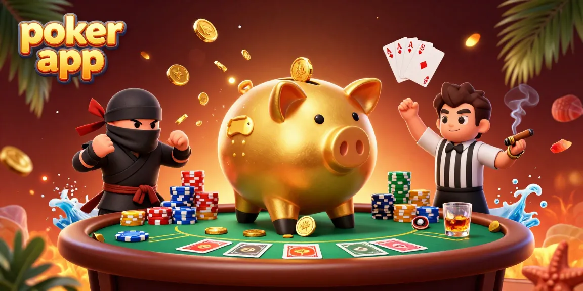 Gioca con la poker app e scopri l'energia dei tornei con un movimentato tavolo di poker.